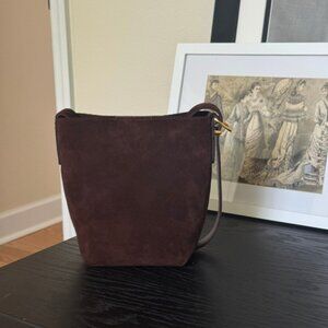 Madewell The Essential Suede Mini Bucket Tote